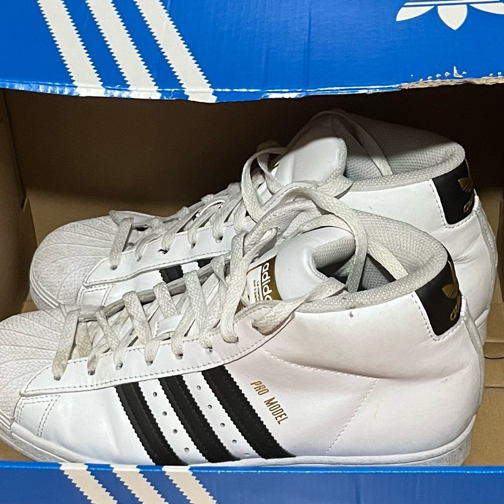 Adidas Pro Model White Sneakers